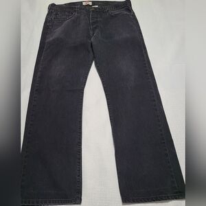 Levi's 501 Straight Leg Button Fly Black Men's Jeans W38×L32